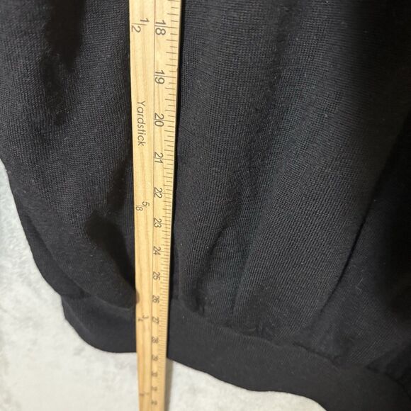 FootJoy Sweater XL Black Half Zip Pullover Wool Lined Golf Performance Indian - Picture 9 of 10